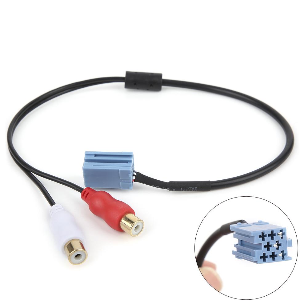 8 Pin Mini ISO RCA Cable Adapter for BlaPunkt Compact Disc Changer Car Stereo Line