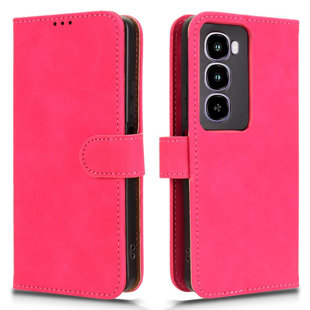 For itel City 100 4G Leather Case Skin Feel Anti Drop Wallet Flip Phone Cover