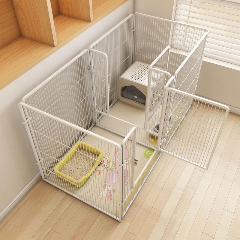Indoor Dog Fence & Cage with Isolation Door for Medium & Large Dogs