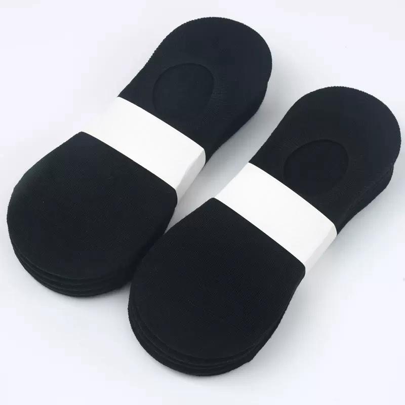 

5/10pairs Cotton Invisible Socks for Men Ankle Short No Show Low Black White Non-slip Silicone Summer Thin Sock Breathable 5pairs чёрный