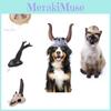 Playful And Stylish Halloween Pet Headband Featuring Cow Skull And Unicorn Designs For Your Furry Companions