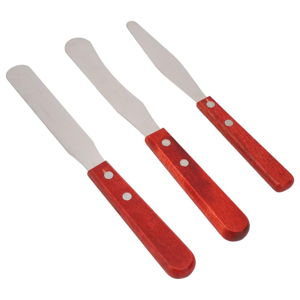 Wax Spatulas Straight Body Waxing Applicator Sticks with Wooden Handle for Hair Removal