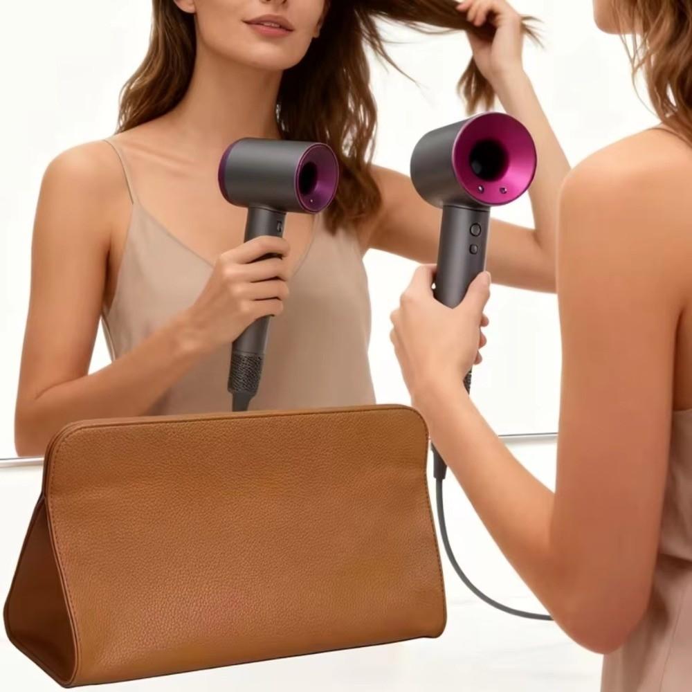 Large Capacity Curling Iron Storage Bag Magnetic Closure Travel Hair Styling Case  Travel Use