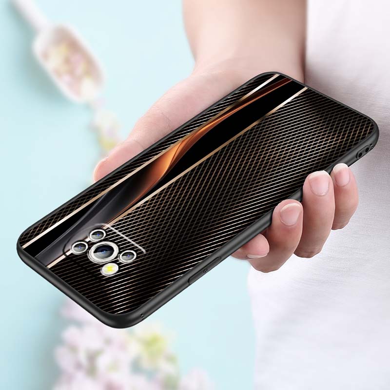 Technology Carbon Fiber Art Phone Case For Xiaomi Mi Poco F3 F4 F5 F6 X3 X4 X5 X6 X7 M3 M4 M5 M6 M7 GT Pro 5G Black