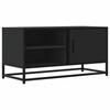 VidaXL TV Stand Black 80x34.5x40 Cm Engineered Wood and Metal, TV Bench, Hi-fi Cabinet, Entertainment Center, TV Buffet, 848819