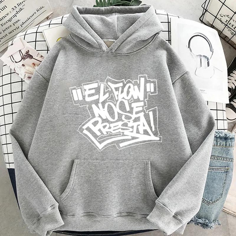 Hoodies Paar Lässig Hip Hop ELFLOW NOSE PRESTA Sweatshirts Grafikdruck Fleece Kleidung Kapuzenpullover Sweatwear