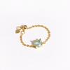 Adjustable Small Round CZ Zircon Rings For Women Gold Silver Color Link Chain Ring Fashion Jewelry for Party Anillos Mujer