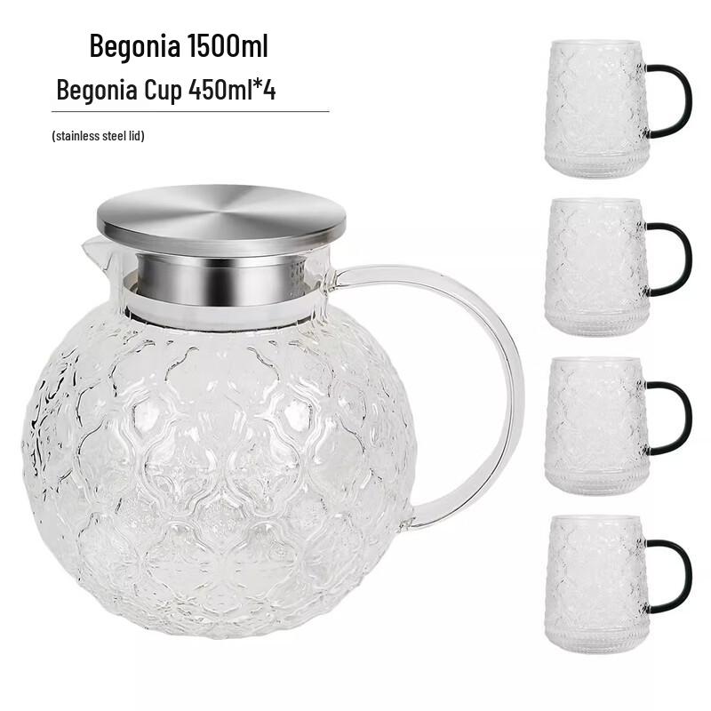Chaxun Glass Cold Water Pitcher Set
