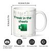 Excel-Freak im Bett, Weiße Tasse, Frühstückskaffee und Tee, Wasserbecher, Weihnachtsgeschenk, Strumpffüller