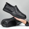 Leather Men's  First Layer Cowhide Winter Breathable 2024 New Dad  British Soft-soled Men's Casual Leather Shoes