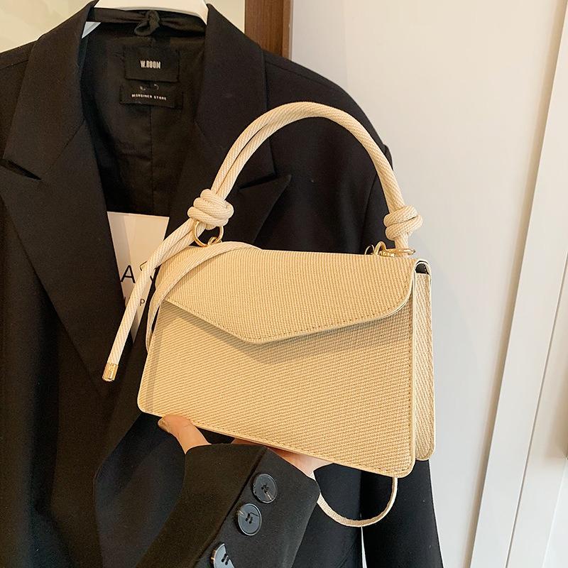 Premium texture bag women's summer new fashion contrasting color portable small square bag women's versatile shoulder messenger bag