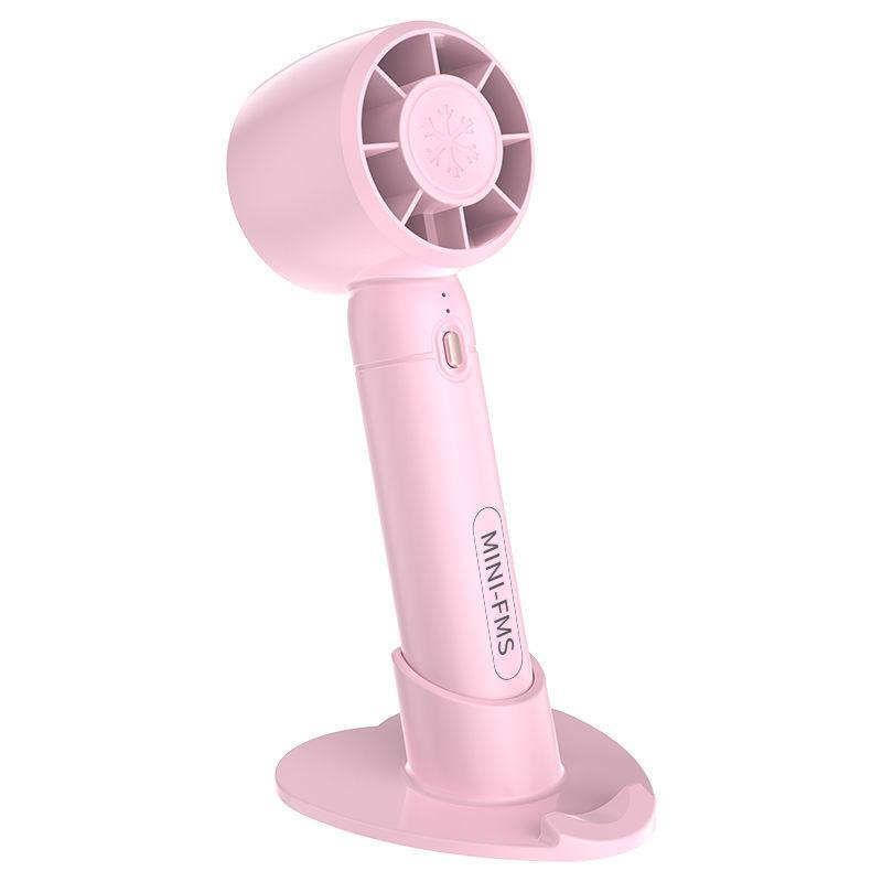 USB Rechargeable Bladeless Fan - Portable Handheld Fan with Desktop Stand for Home