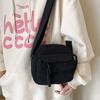 Korean Harajuku Messenger Bags Corduroy Women's Small Shoulder Bag Teenager Girl Crossbody Bag Cute Tote Student Bolsa