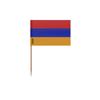 Zahnstocher Flagge Armeniens - 10 cm - 100 Stück - Klebeplastik - Bambusstab -