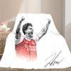 1pc Comfortable Home Print Throw Blanket, Football Club Blanket For Bed and Sofa Use, Special Present For Family