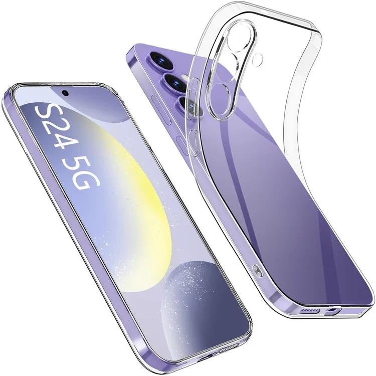 

For Samsung Galaxy S24+ TPU Phone Case Clear Anti-fingerprint Slim Cover