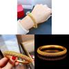 Gold Plated Hollow Floral Design Gothic Style Leather Bracelet For Ladies