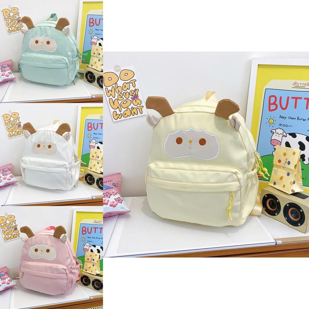 Charming Cartoon Sheep Design Backpack Spacious Trendy Gender Neutral Waterproof Laptop Bag