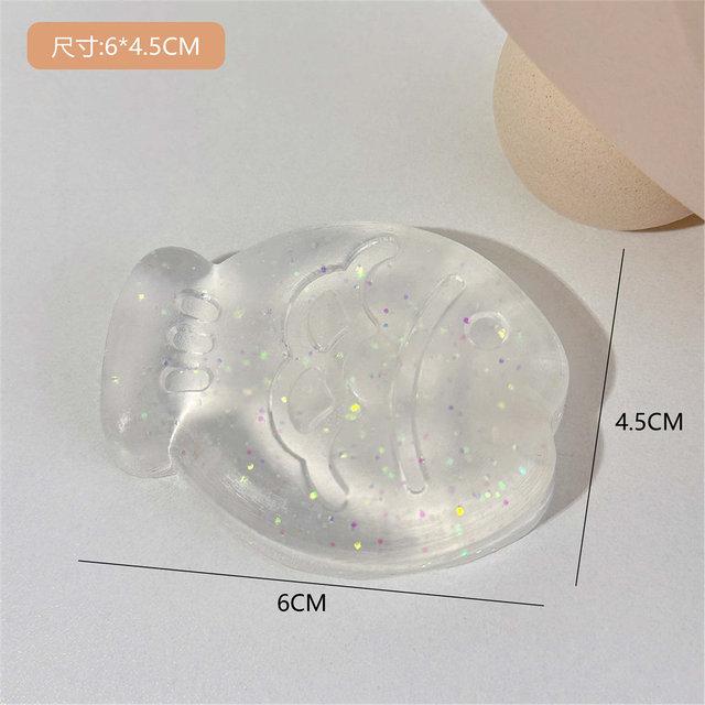 New Fidget Toy Mini Squishy Toys Mochi Ice Block Stress Ball Toy Kawaii Transparent Cube Cat Paw Fish Stress Relief Squeeze Toy