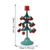 Iron Art Christmas Tree Bell Candlestick Vintage Candle Holder  Christmas Decoration