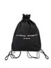 Nought Reverse Logo Gym Sack / Black