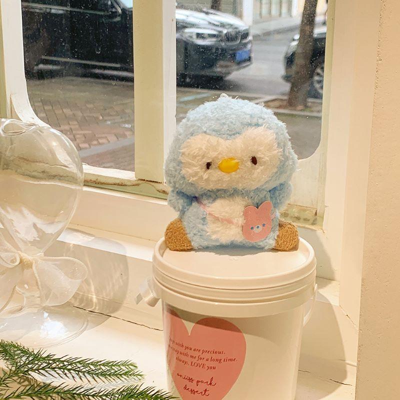 Cute Cartoon Plush Chick Penguin Doll Grab Machine Doll Children's Schoolbag Keychain Doll Pendant Gift