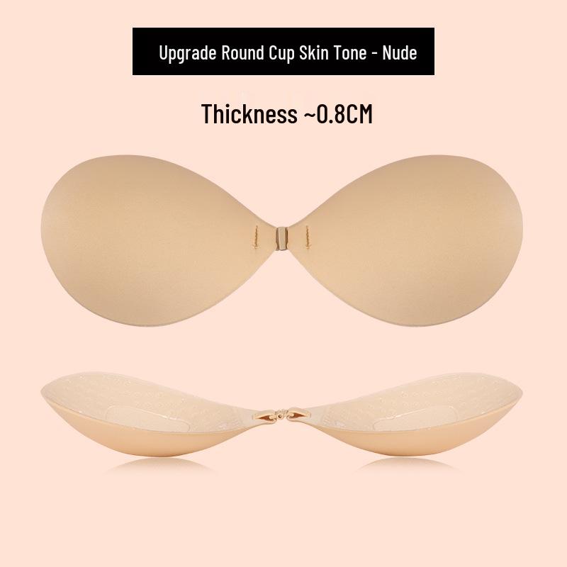 Mangoförmige selbstklebende Push-Up-BH-Einlagen: Atmungsaktive, unsichtbare Nippelabdeckungen für große Brüste - Anti-Hänge-Unterstützung für Hochzeitskleider
