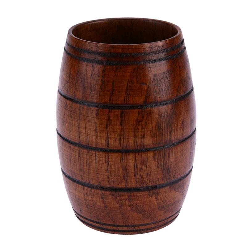 Jarra de Cerveza de Madera Jarra de Cerveza de Madera Natural Taza de Bebida de Madera cl/ásica con Agua de Gran Capacidad Retro con t/é
