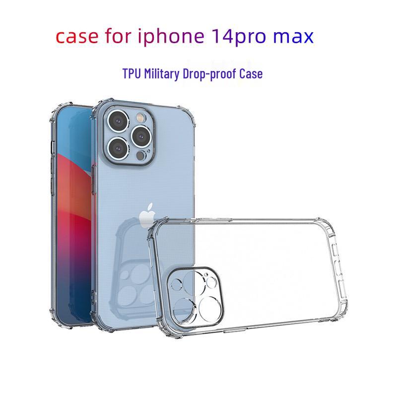 17air Drop-proof Military Phone Case: Transparent Protective Cover for iPhone 16 Pro/XS Max/8 Plus