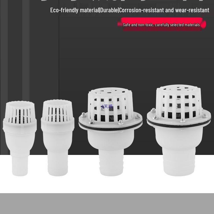 Plastic Water Pump Foot Valve with Check Valve and Filter Screen