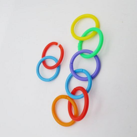 High-Durability Detachable PE Colored Double Buckle Binding Ring for Loose-Leaf Planners