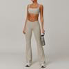 Naked Leisure Versatile Set For Women, High Waist, Wide Legs, Slimming, Sports Running, Fitness Set For Women