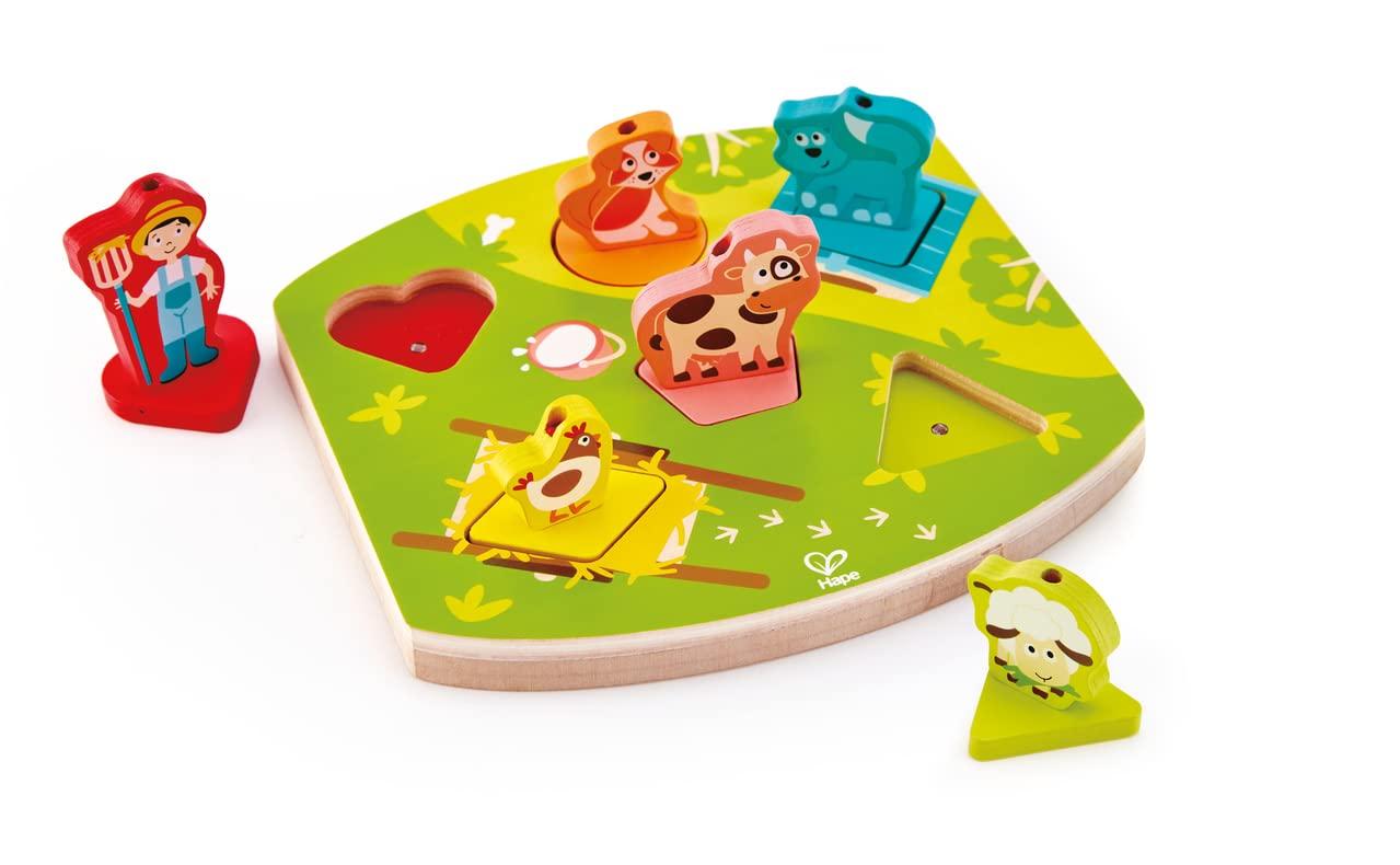 

Hape Makiba Sound Puzzle x 6 x Деревянная игровая игрушка Ages E1614 22,5 20,8 см 3+