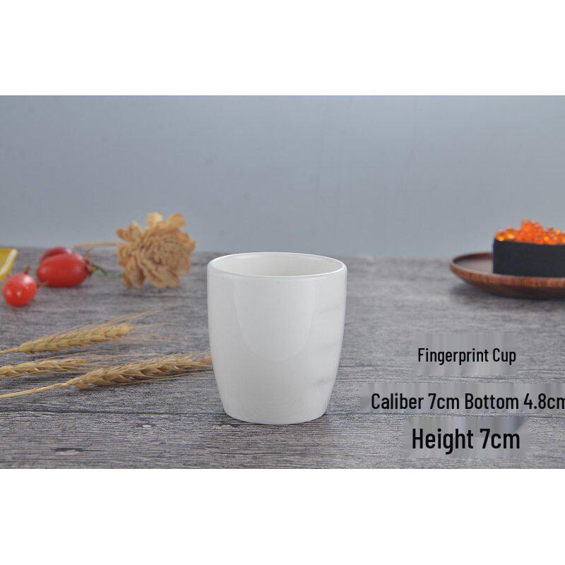 Ren Vit Keramisk Te kopp