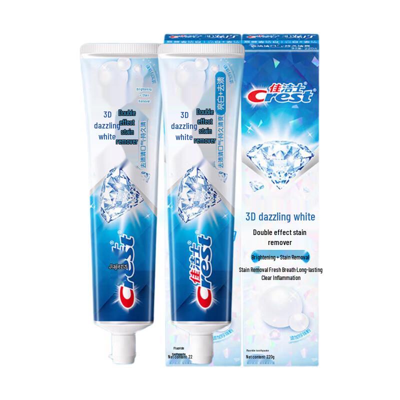 

Crest 3D White Dual-Action Stain Removal Toothpaste