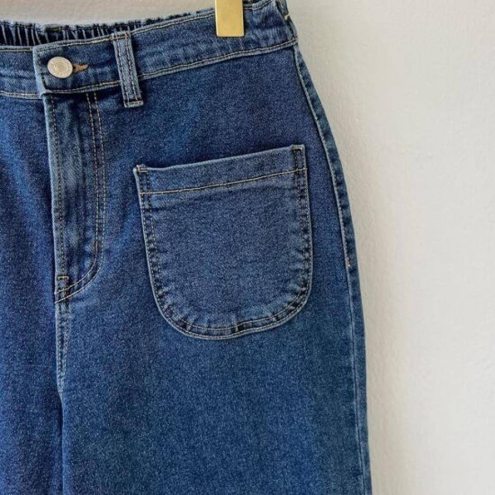 Dabimong New Helsinki Spanbanding Pocket Semi Denim Pants Sxl