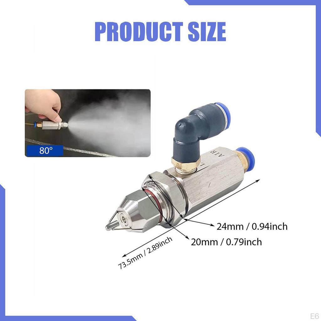 Replacement Stainless Steel Atomizing Nozzle, Mist Nozzle