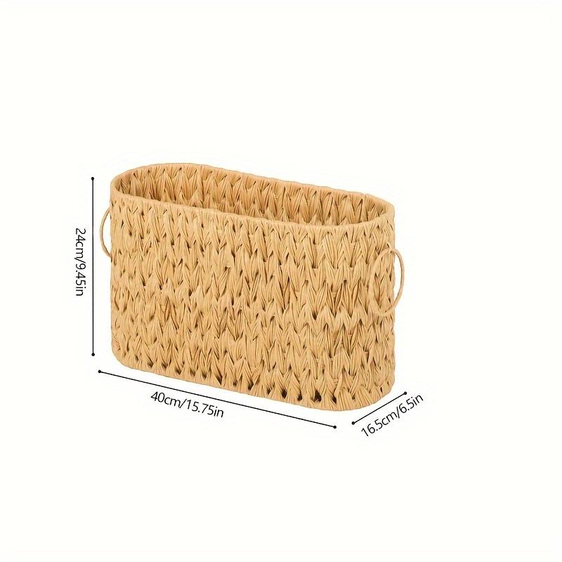 Home Handmade Basket Rattan Basket Plastic Bedroom Storage