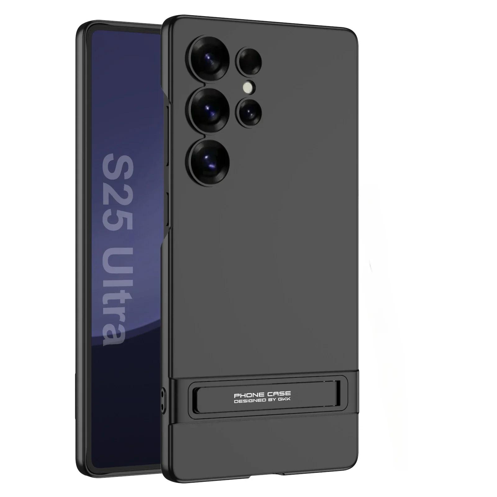 

Чехол для телефона Galaxy S25 Ultra с подставкой для Samsung Galaxy S25 S24 Ultra Кронштейн для беспроводной зарядки Пластиковая защитная крышка Galaxy S25 Ultra