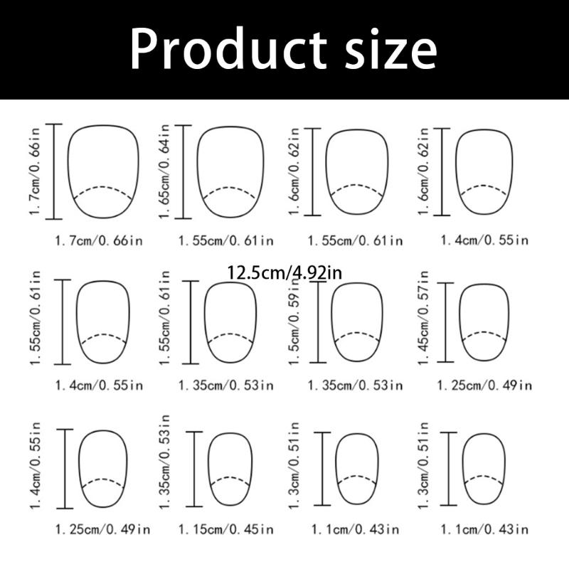 Plastic French Flash Press On Fingernail Short Oval False Fingernail With Snowflake Design For Women Gift Party Occasions