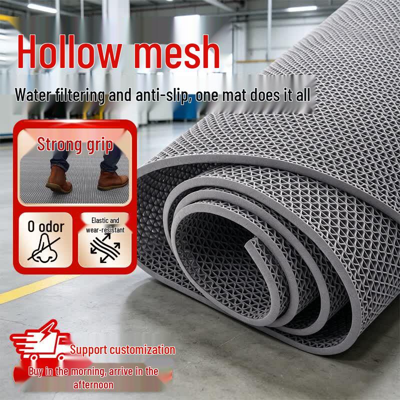 Cuttable Thickened PVC Hollow Anti-slip Floor Mat