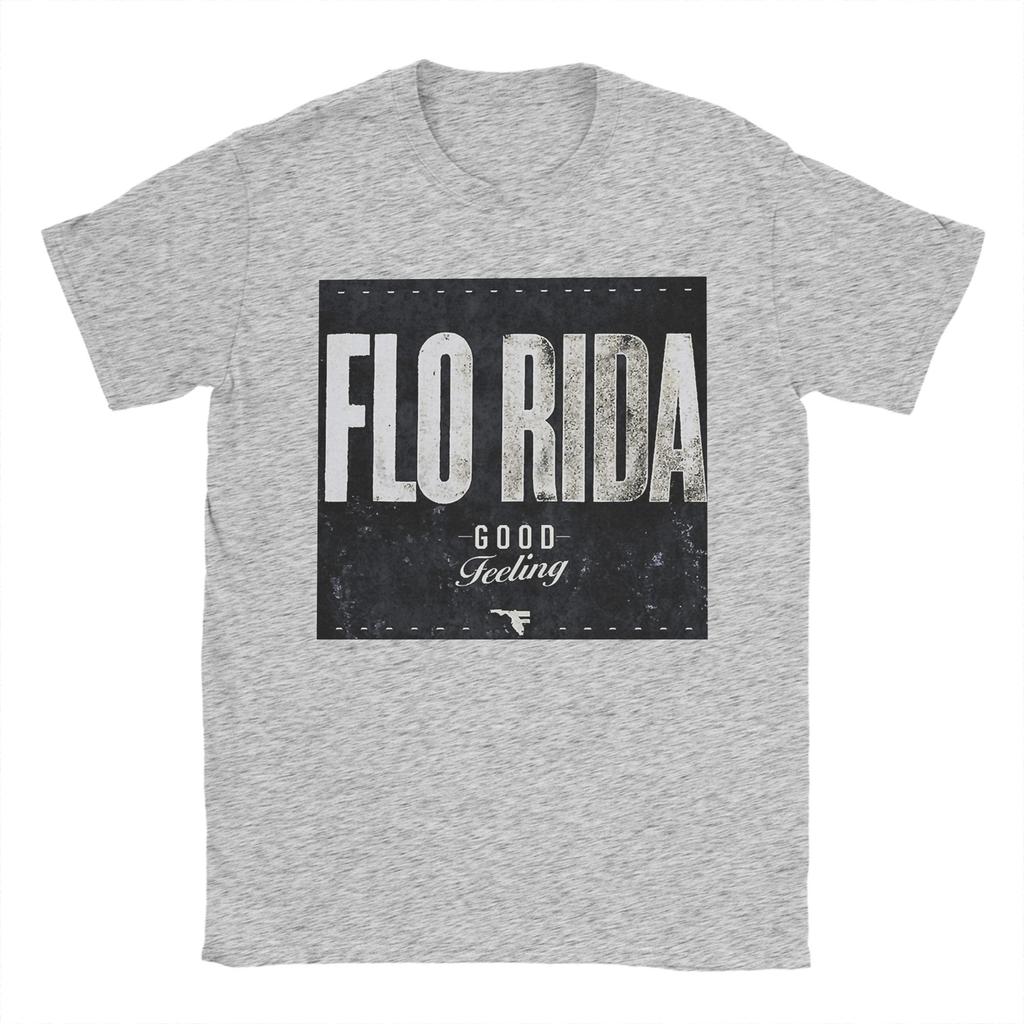 Retro Flo Rida TShirt For Unisex WoUnisex Round Neck Short Sleeve Top Tee Cotton Summer Clothing