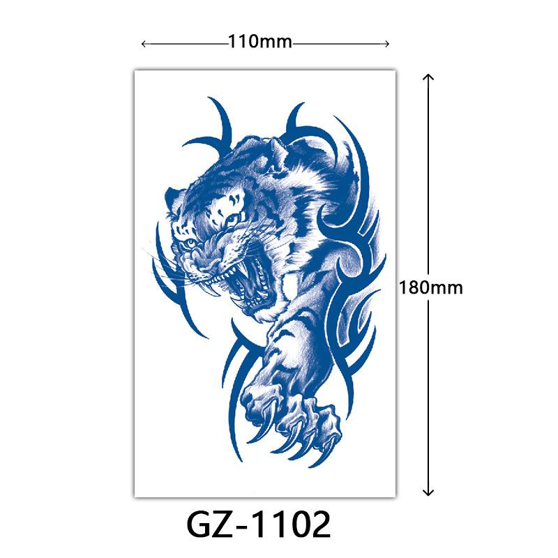 Juice Tattoo Stickers, Herbal Tattoo Stickers, Semi-Permanent English Letter Tattoo Stickers Tattoo