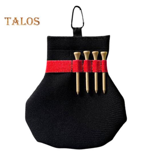 Porta Tees para Bolas de Golfe Neoprene Bolsa para Bolas de Golfe com Clipe Acessórios de Golfe Portáteis Bolsa de Transporte para Golfistas