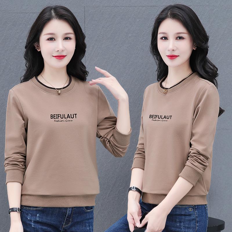 

Женский флисовый свитшот с длинным рукавом и круглым вырезом большого размера - Коллекция Осень 2024 M (40-48 kg)