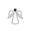 10mm Micro-Carved Angel Wing Projection Pendants - Custom Color Picture Christmas Ornaments