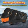210D Fabric Motorcycle Cover Waterproof Scooter Cover Durable UV Protective Cover  Outdoor
