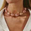 Vintage Resin Beads Choker Necklace for Women Jewelry Party Gift