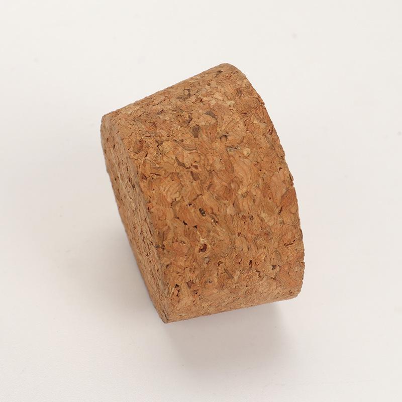 Sealed Round Wooden Stopper with Cork for Large Openings - Synthetic Wine Cork