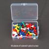 Wan Ka Jia Colorful Push Pins - 2 Boxes